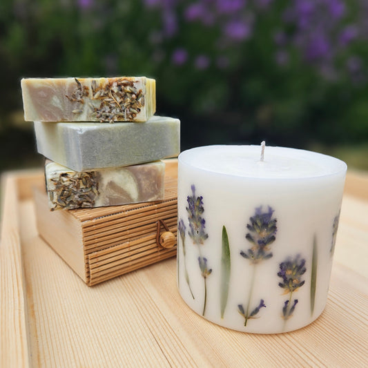 Lavender Botanical Candle