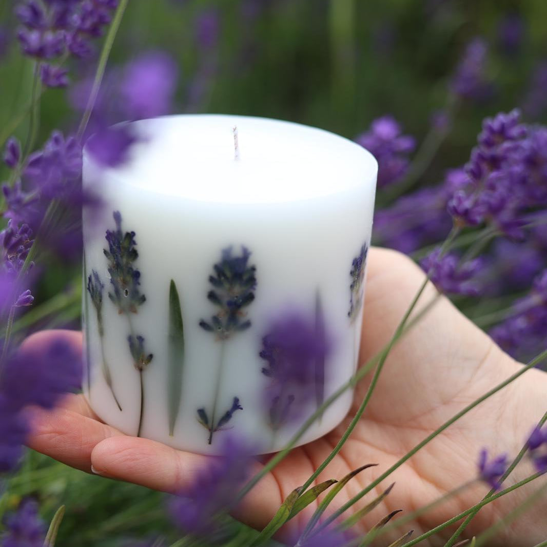 Lavender Botanical Candle